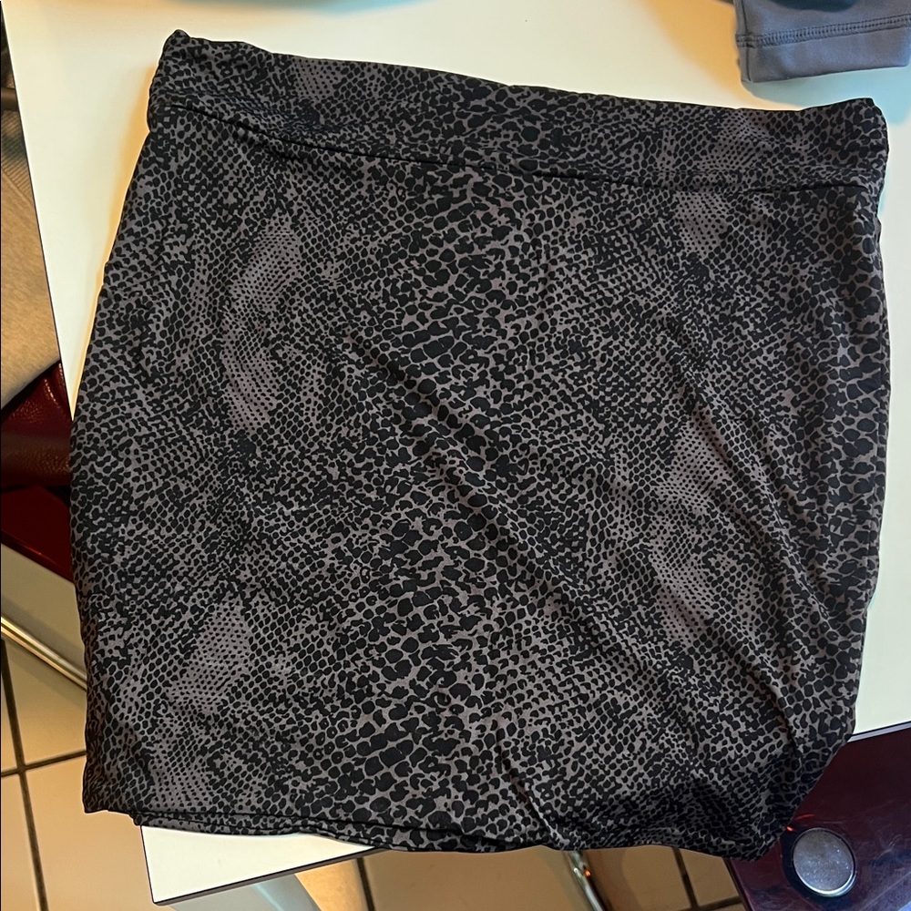 Acacia Swimwear Black Leopard Pencil Skirt